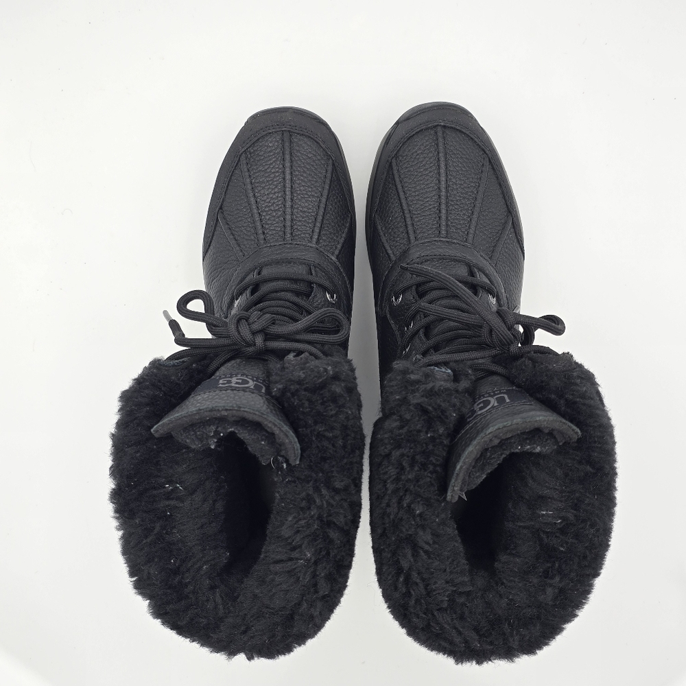 NWOT UGG Adirondack III Winter Waterproof Leather Snow Boots, Black, Women's 8.5 - Picture 11 of 16